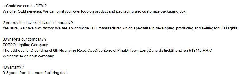 Toppo ETL led track light bulbs 